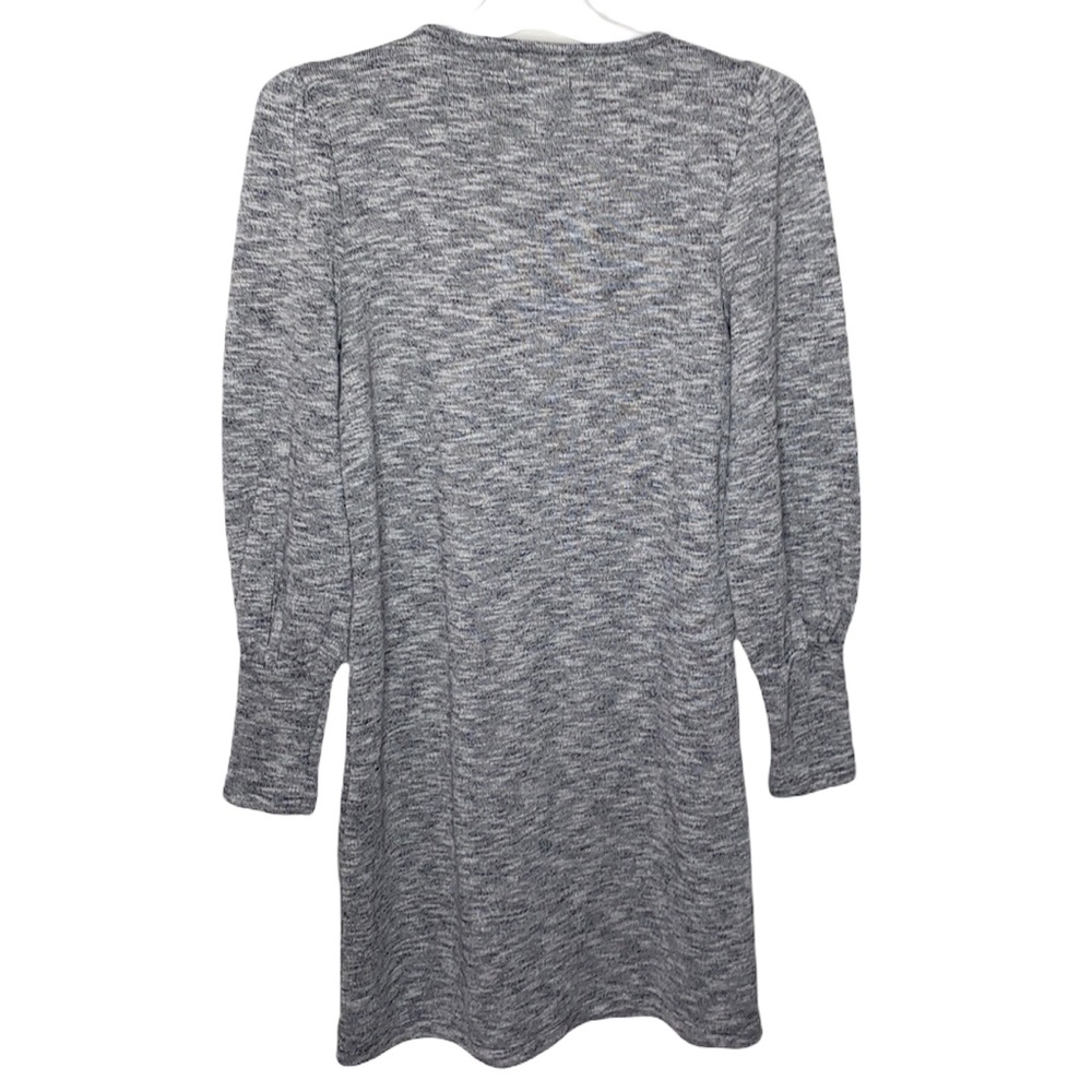 Madewell Heathered Gray Puff Sleeve Sweater Dress  size S - Picture 2 of 10